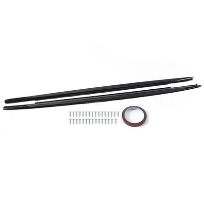2X for BMW G30 530I 540I & F90 M5 Sedan 2017-22 MP Style Side Skirts Gloss Black