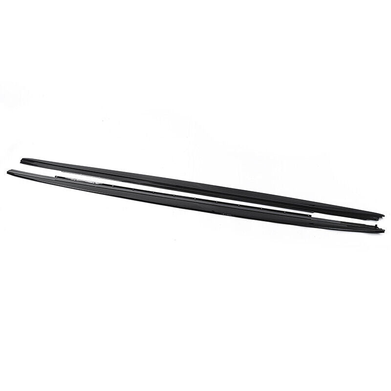 2X for BMW G30 530I 540I & F90 M5 Sedan 2017-22 MP Style Side Skirts Gloss Black