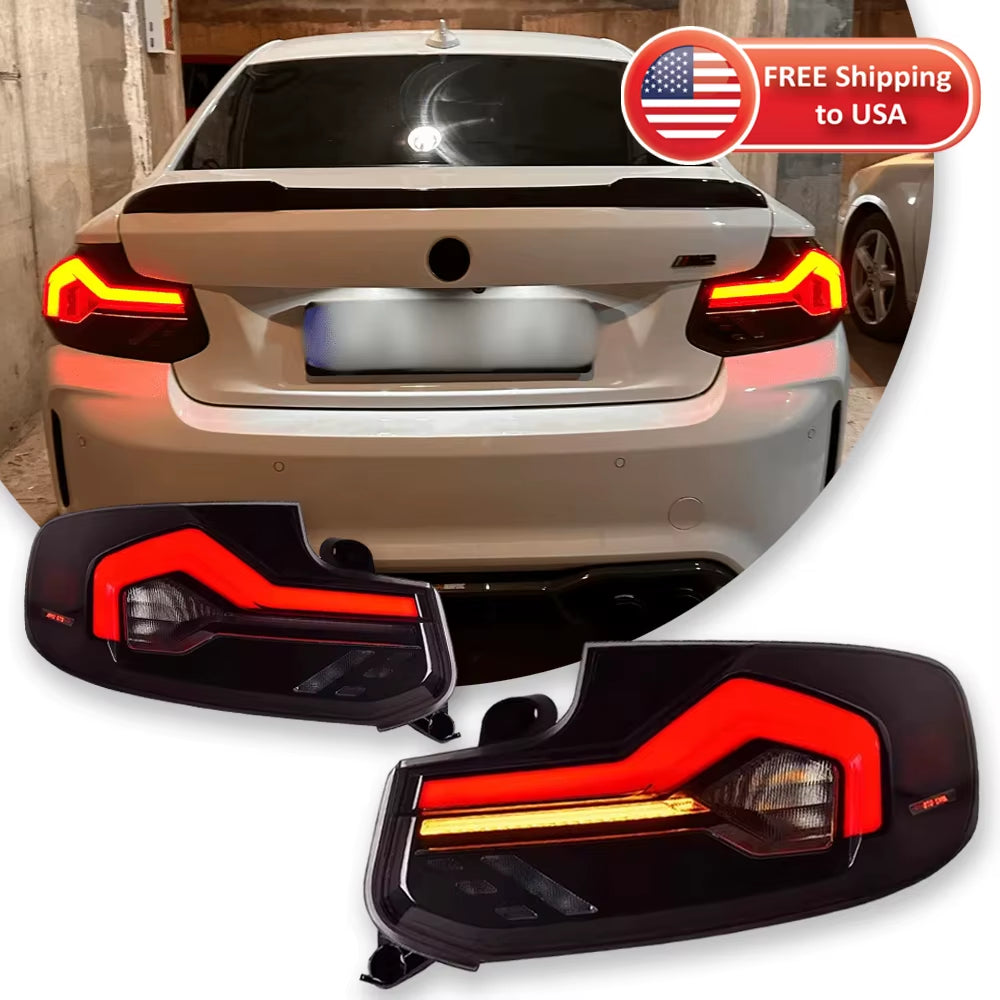 Car Lights LED Rear Lamps for BMW 2 Series F22 Taillights Assembly 220I 225I M2 F23 F87 Dynamic DRL Turn Signals Plug Play