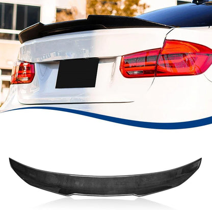Carbon Fiber Pattern E90 Spoiler Psm-Style Compatible with (2005-2012) 3-Series E90 Sedan / E90 M3 Sedan