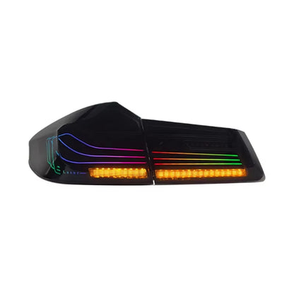 Car Auto Parts for BMW 5 Series G30 G38 F90 M5 2018-2020 CSL RGB Taillights Turn & Brake Signal Lighting System Rear Lights