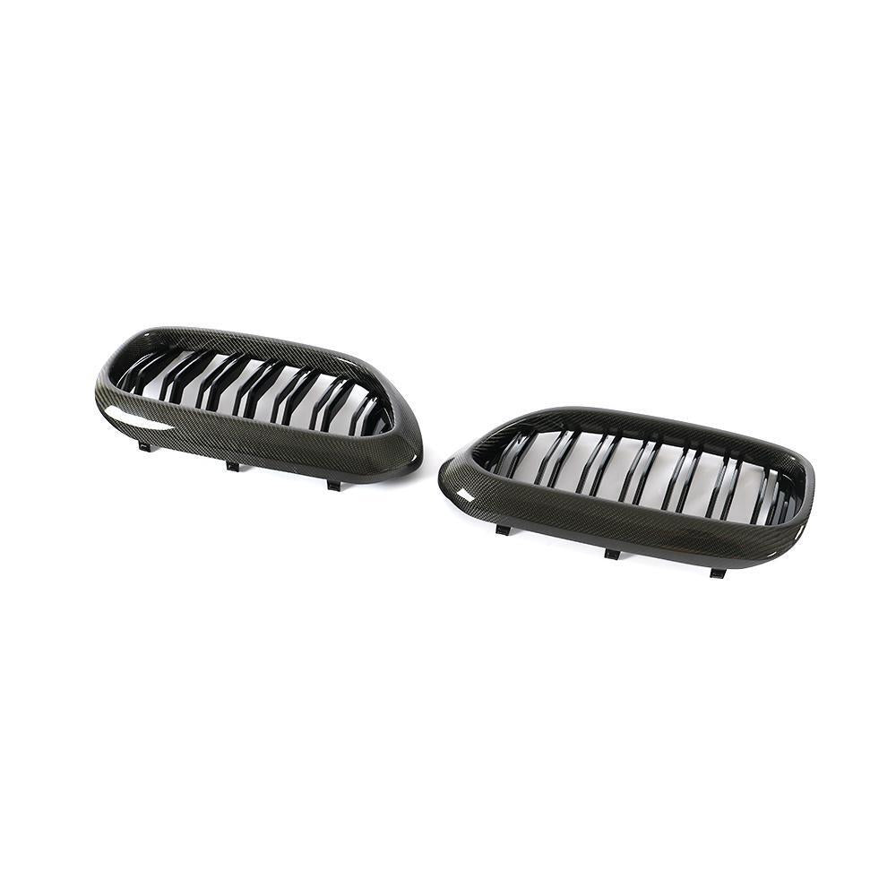 For BMW 5 Series G30 G31 G38 F90 M5 REAL CARBON Front Kidney Grill Grille 17-19