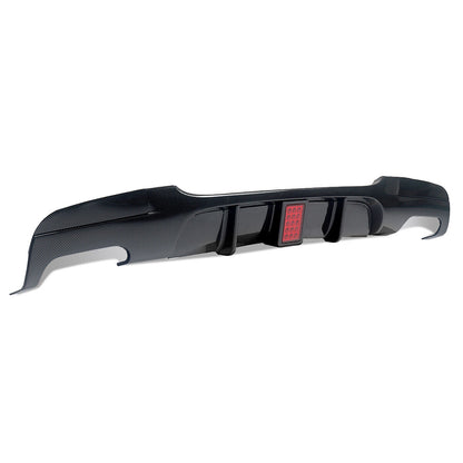 F1 Style for BMW E90 E91 M Sport Bumper Rear Bumper Diffuser Carbon Fiber Look