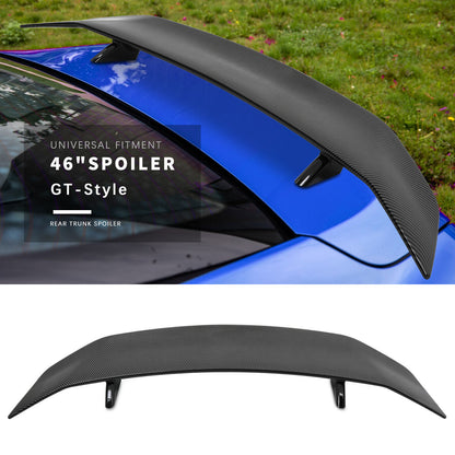 For 3 Series E90 E91 E92 M3 47" Carbon Fiber Rear Trunk Spoiler Roof Wing Lip