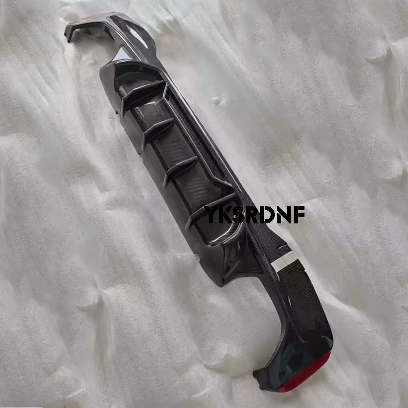 For BMW M5 ABS Car Rear Bumper Lip Spoiler Diffuser BMW 5 Series SPORT F90 M5 2017-2023 Rear Diffuser REAL CARBON FIBER