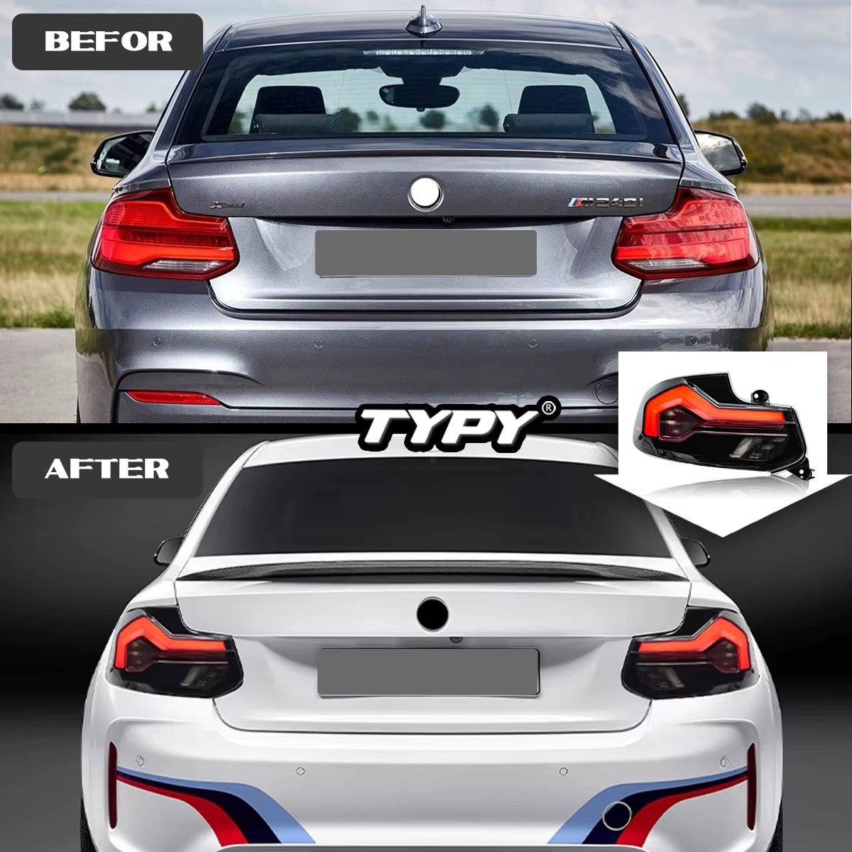 Car Lights LED Rear Lamps for BMW 2 Series F22 Taillights Assembly 220I 225I M2 F23 F87 Dynamic DRL Turn Signals Plug Play