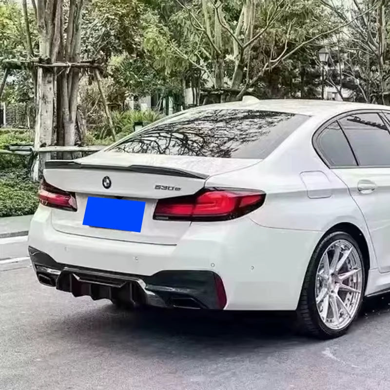 For BMW M5 ABS Car Rear Bumper Lip Spoiler Diffuser BMW 5 Series SPORT F90 M5 2017-2023 Rear Diffuser REAL CARBON FIBER