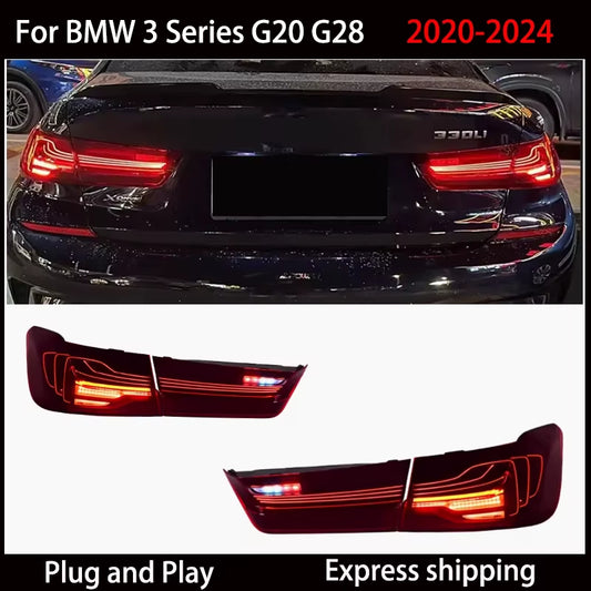 For BMW 3 Series G20 M3 G80 330 340I 320I 325I 2020-2024 OLED GTS Tail Lights Taillamp Taillight Rear Lamps Full LED Dynamic