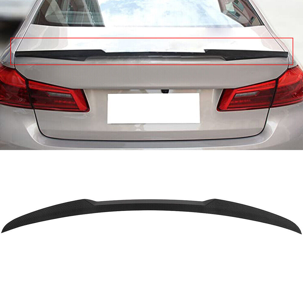 Trunk Spoiler for 2017-2022 BMW G30 G38 F90 M5 Real Carbon Fiber Glossy Finish